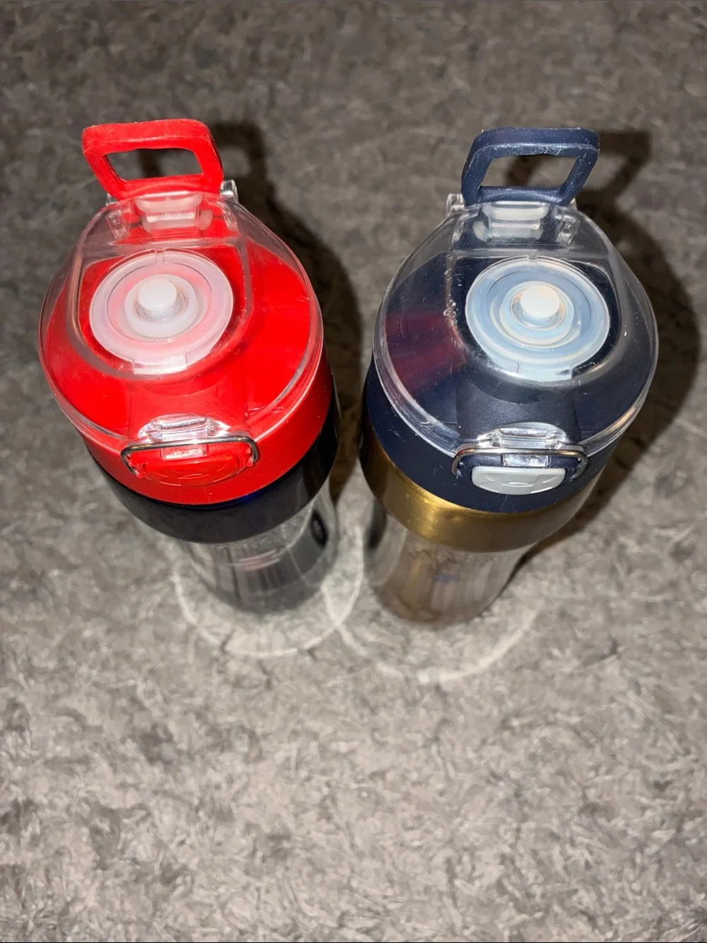 Lot 3 under armour water bottle metal plastic squeeze flip top 18oz 32oz sports